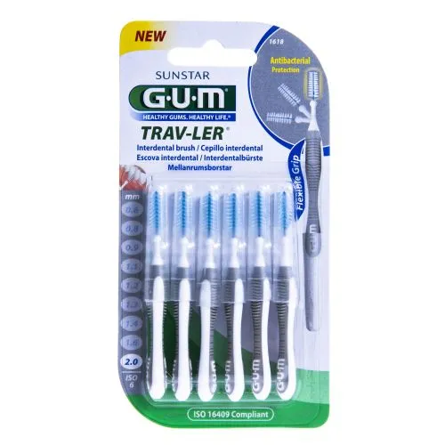 GUM TRAV-LER ИНТЕРДЕНТАЛЬНАЯ ЩЕТОЧКА 2,0MM N6/1618/