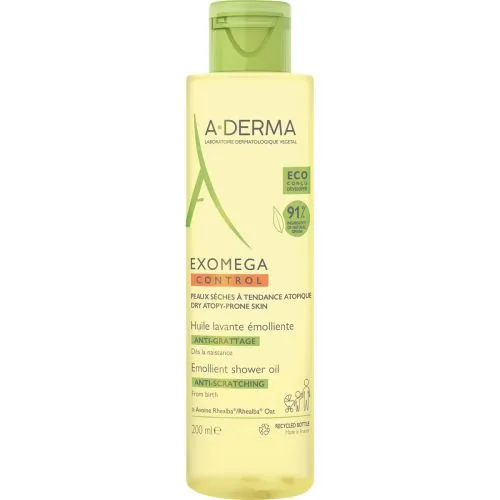 A-DERMA EXOMEGA CONTROL EMOLLIENT SHOWER OIL  200 ML