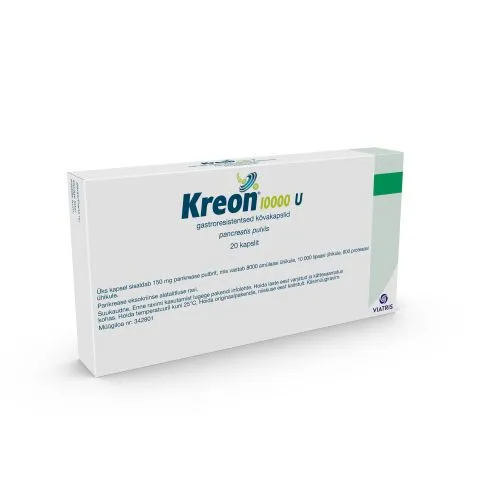 KREON 10000U 10000+8000+600TÜ N20 GASTRORESISTENTNE KAPS