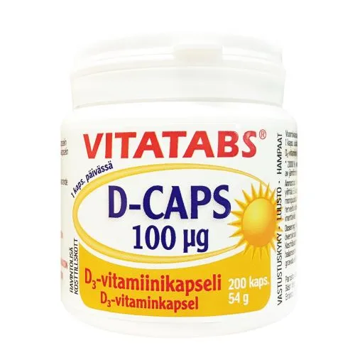 VITATABS D3 ÕLIKAPSLID 100MCG N200