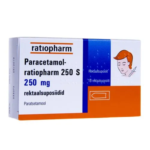 PARACETAMOL- RTP 250 S REKTAALSUPOSIIT 250MG N10