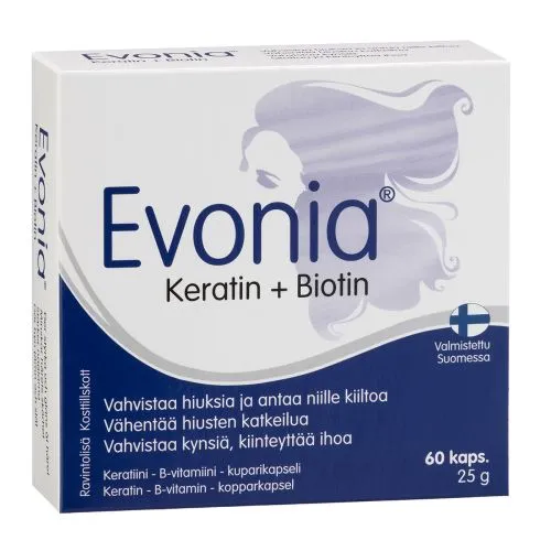 EVONIA KERATIIN+BIOTIIN KAPSLID N60