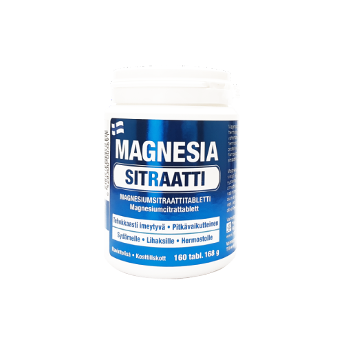 MAGNESIA SITRAATTI MAGNEESIUMI TBL N160