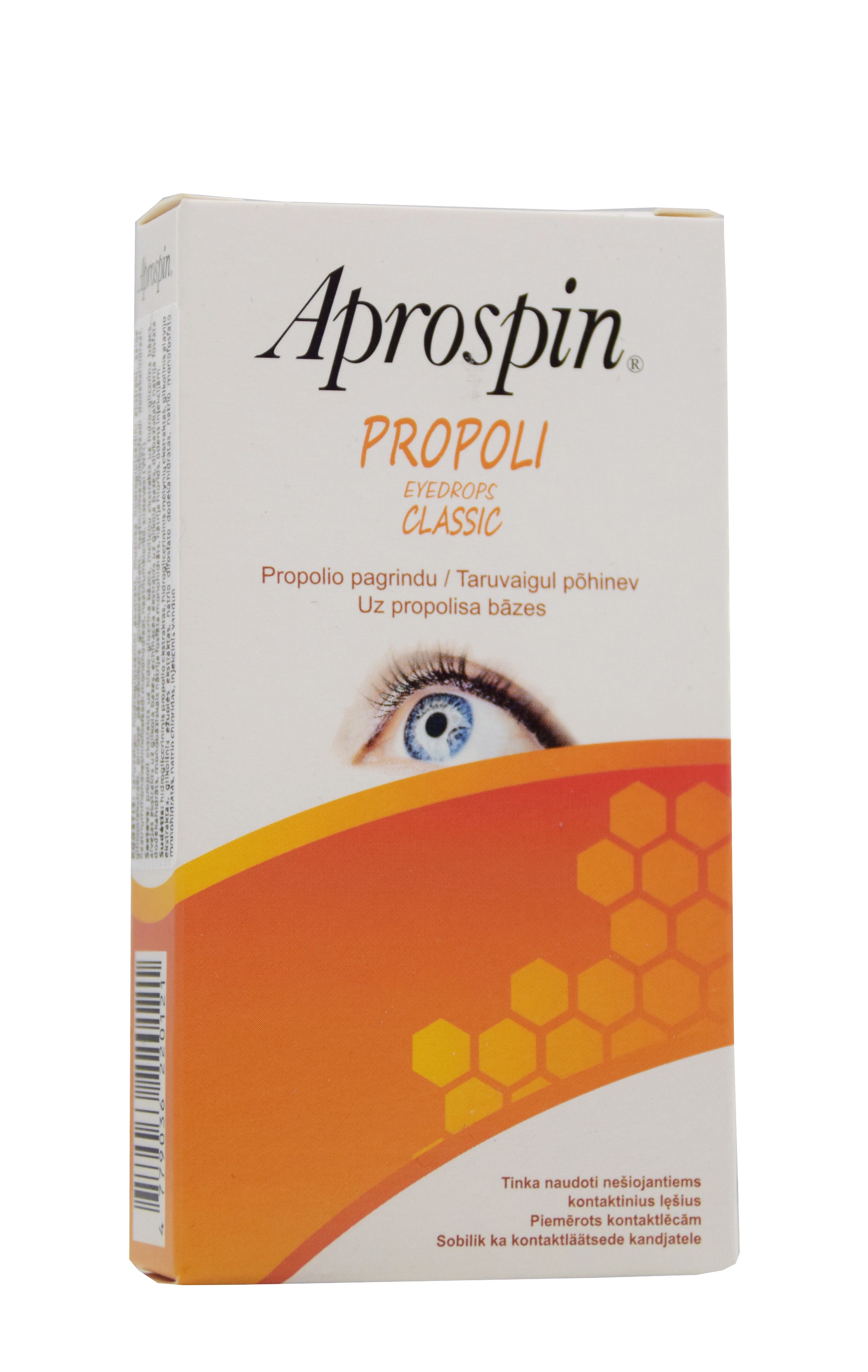 APROSPIN PROPOLI CLASSIC SILMATILGAD 0,5ML N10 - Product Image 2