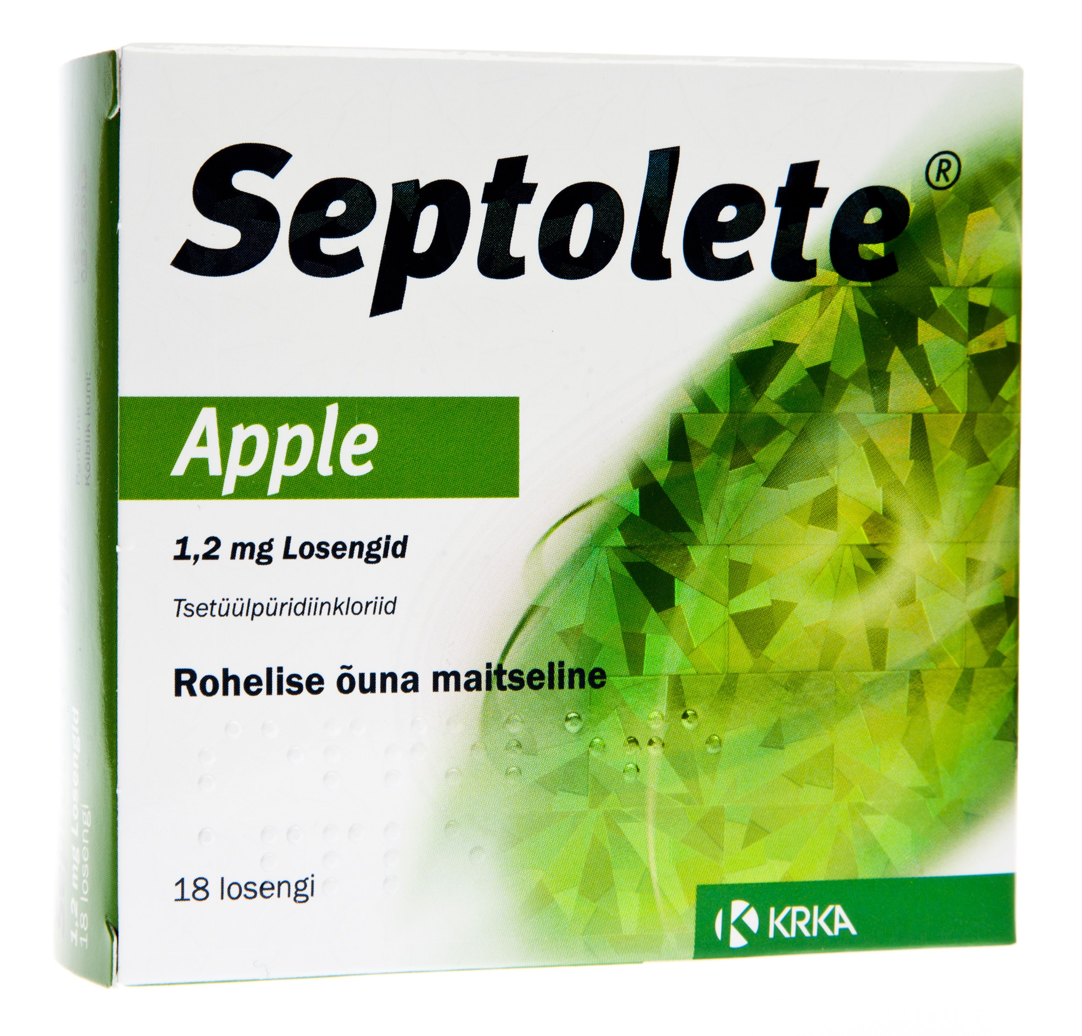 SEPTOLETE APPLE LOSENG 1,2MG N18 - Product Image 2