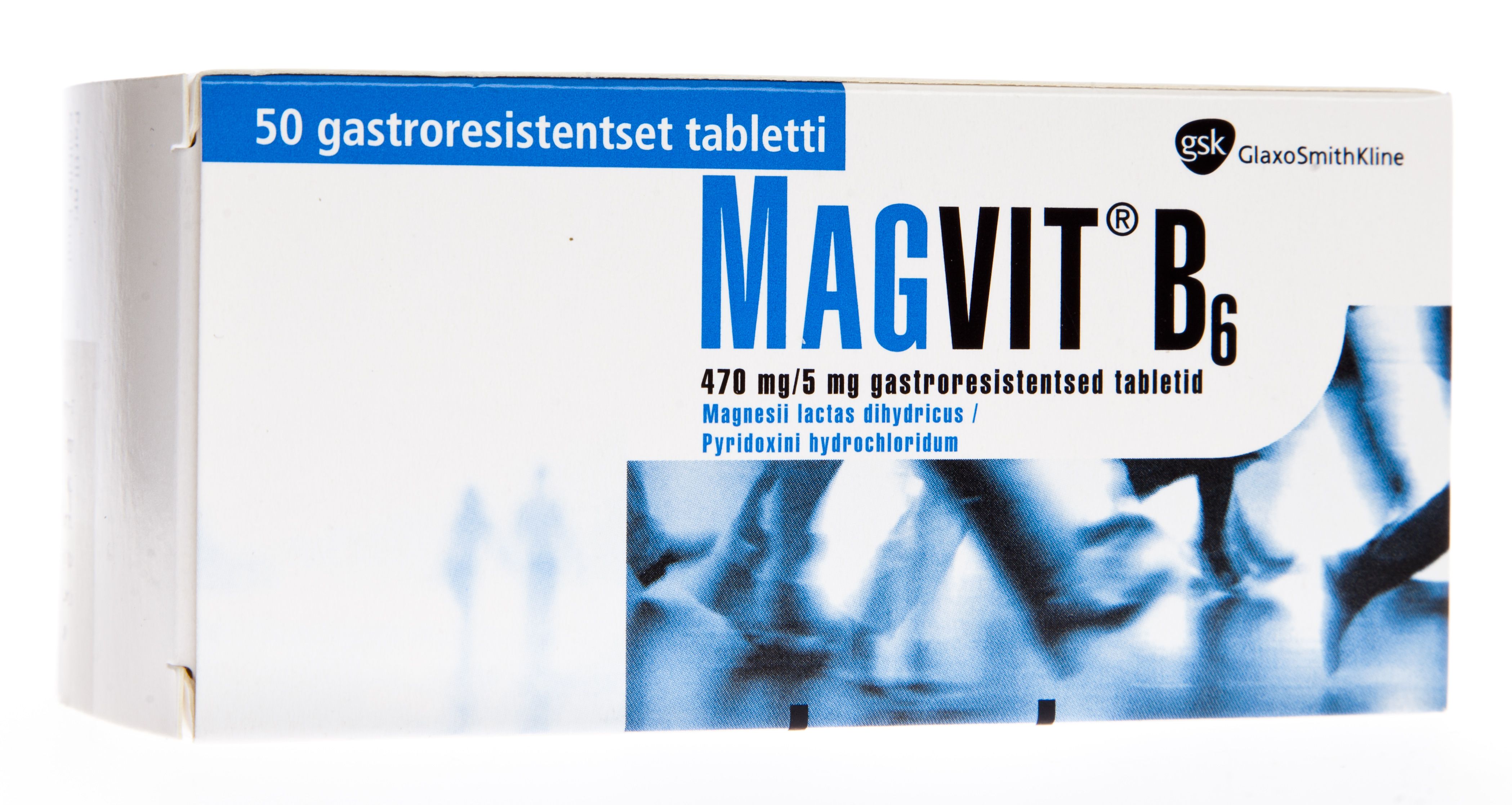 MAGVIT B6 GASTRORESIST TBL 470MG+5MG N50 (BLISTER) - Product Image 2