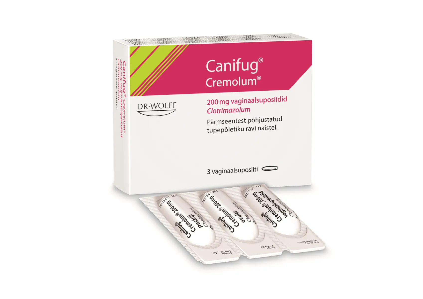 CANIFUG CREMOLUM VAGINAALSUPOSIIT 200MG  N3 - Product Image 2