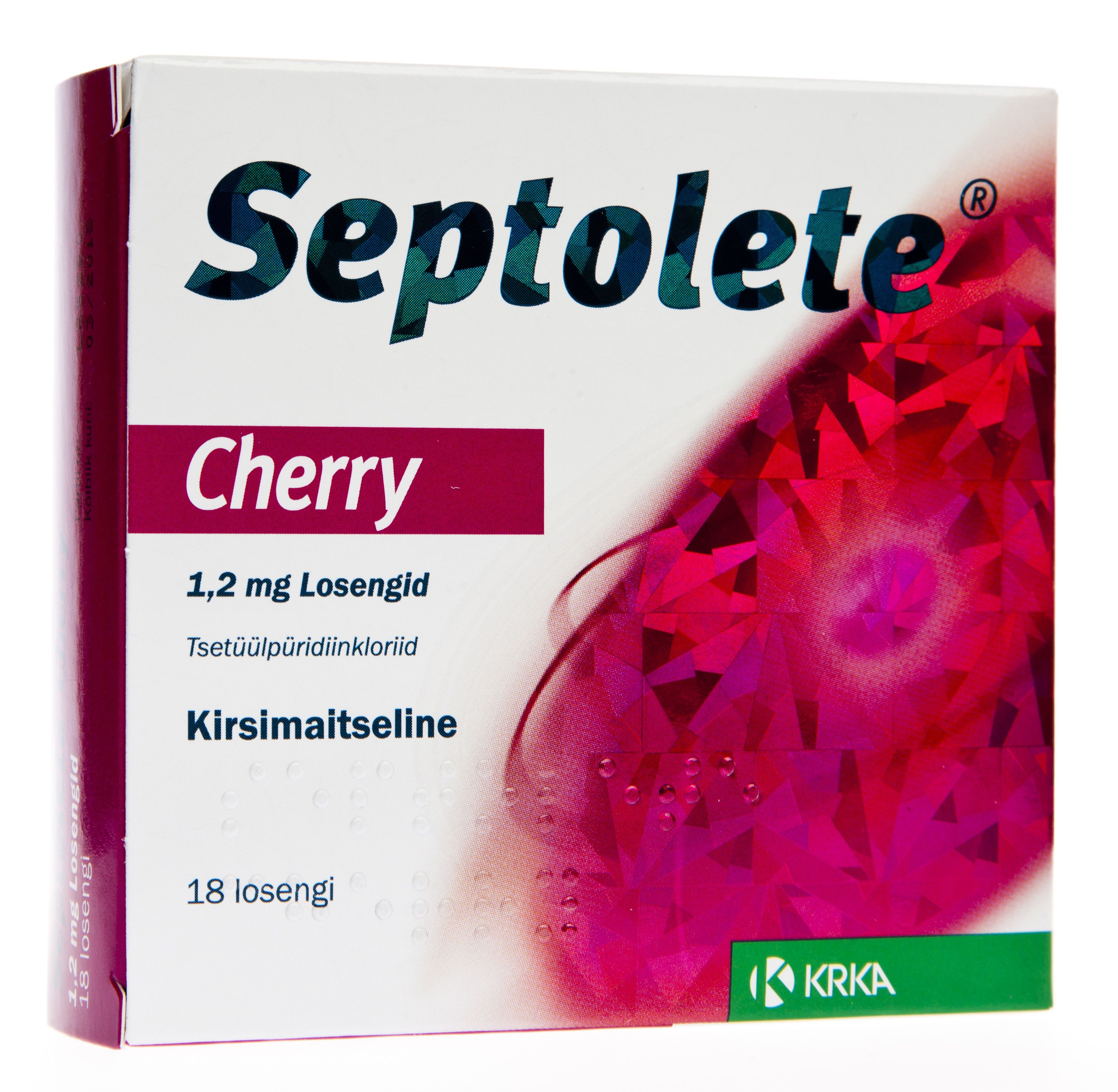 SEPTOLETE CHERRY LOSENG 1,2MG N18 - Product Image 2