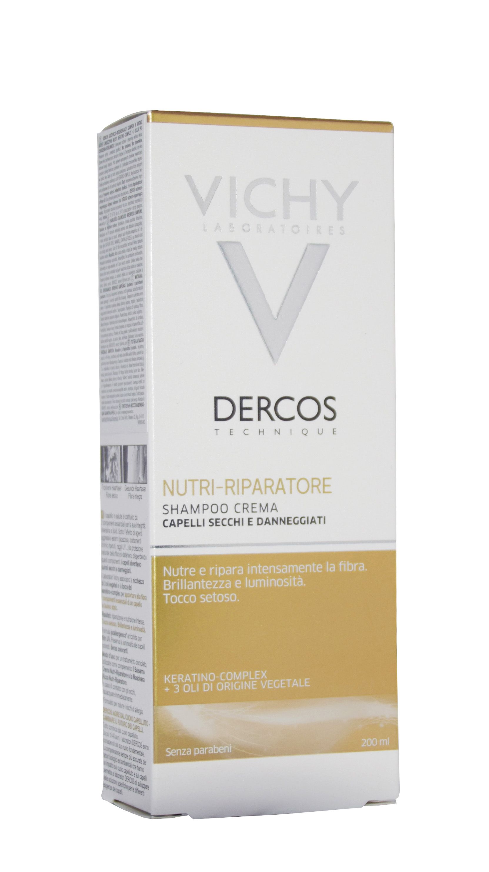 VICHY DERCOS SHAMPOON TOITEV TAASTAV TÖÖDELDUD JUUSELE 200ML - Product Image 2