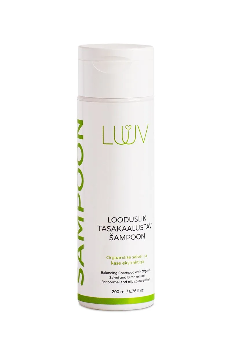 LUUV TASAKAALUSTAV SHAMPOON SALVEI- JA KASEEKSTRAKTIGA 200ML - Product Image 2