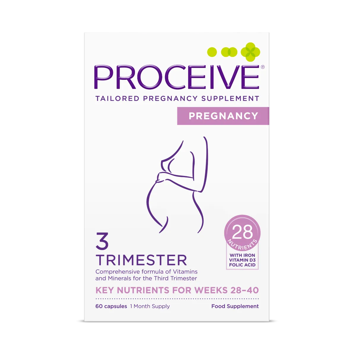 PROCEIVE PREGNANCY TRIMESTER 3 KAPSLID N60